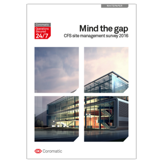 Coromatic whitepaper Critical facilities site management survey 2016, Mind the gap